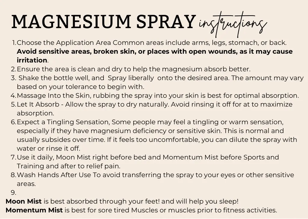Moon Magnesium Oil Spray 250ml Tide & Flame